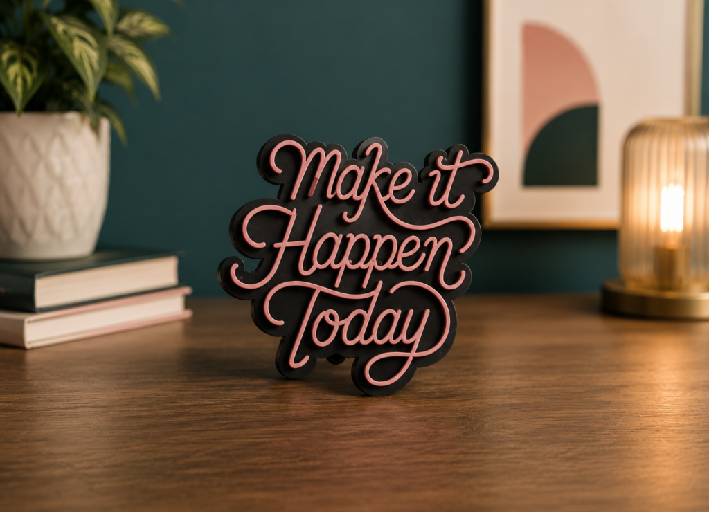 Motivational Wall Quote Sign