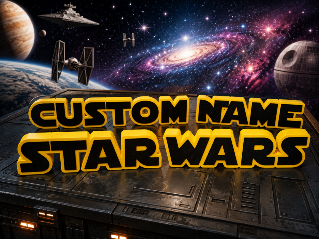 Personalized Star Wars Name Board